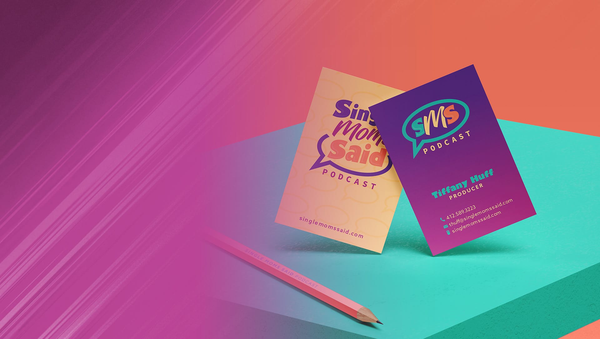 SMS Business Card Slider