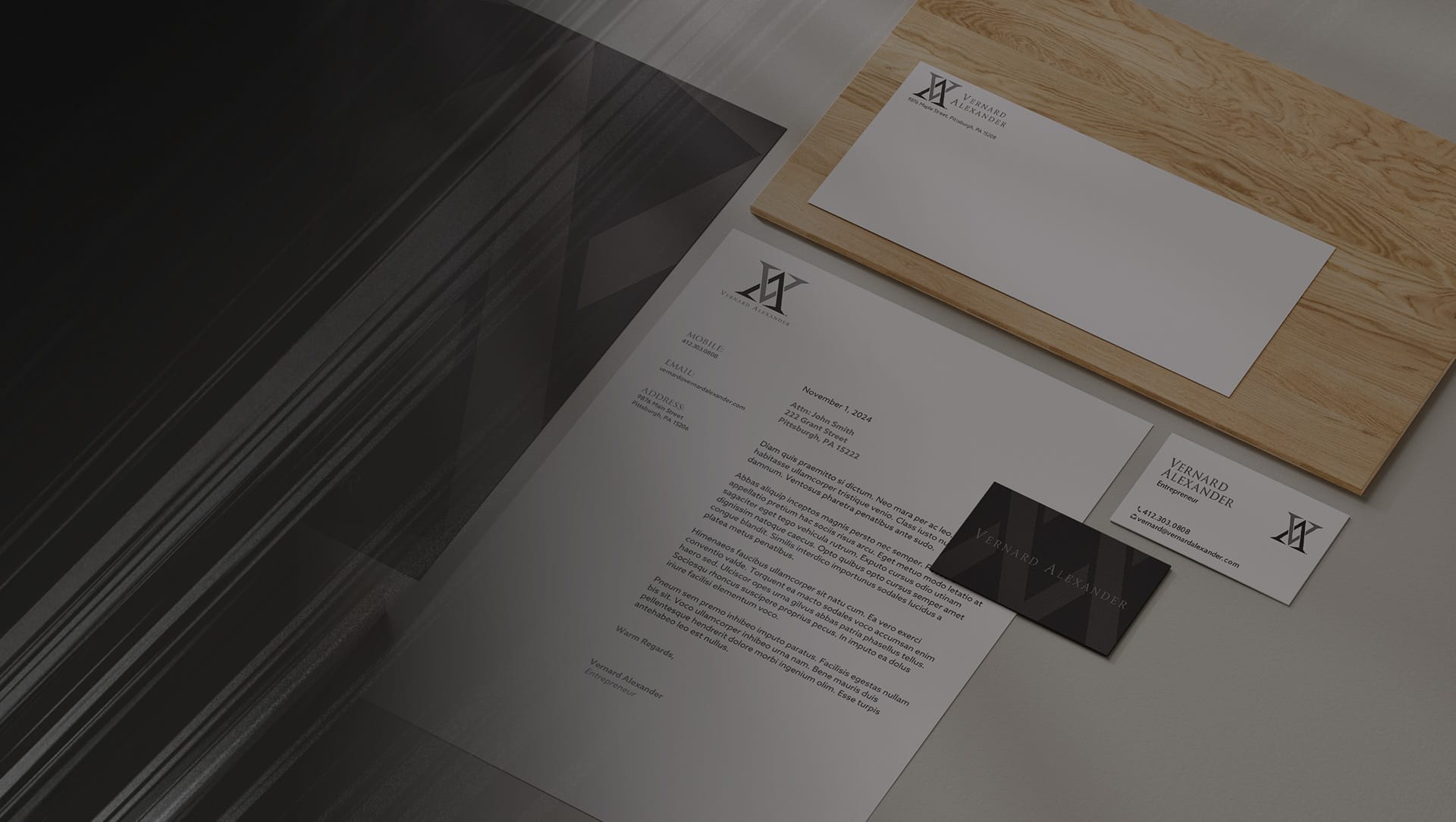 Vernard Alexander Branding Slider